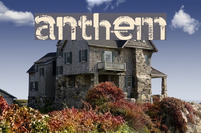 anthem Font examples