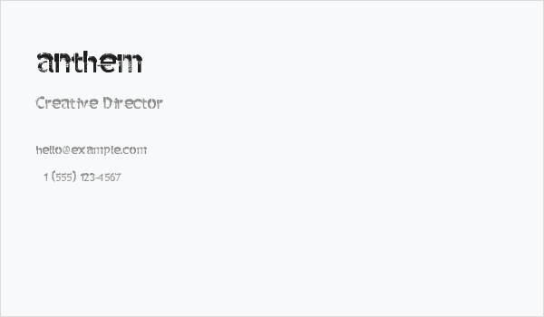 anthem Business Card