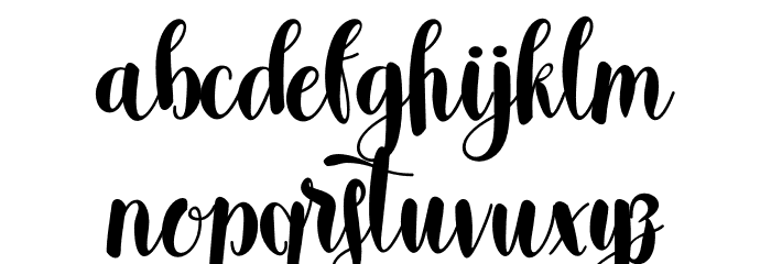 anthracite Font LOWERCASE