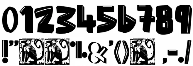 anti folk Font OTHER CHARS