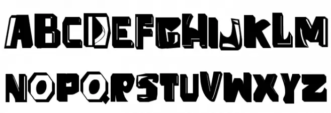 anti folk Schriftart Groß
