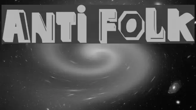 anti folk Font examples