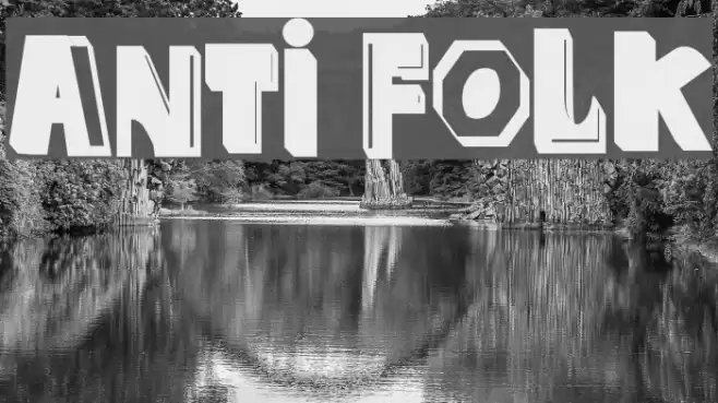 anti folk Font examples