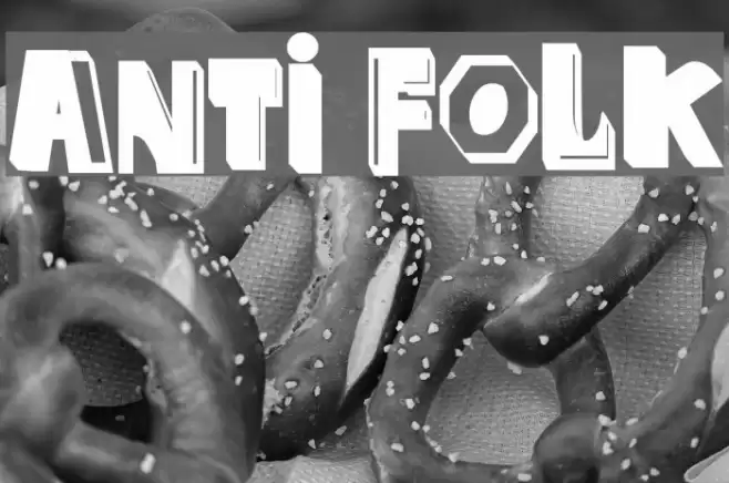 anti folk Font examples