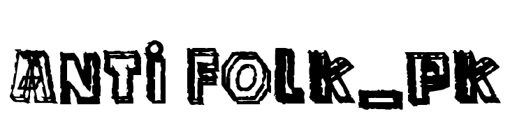 anti folk_pk  Free Fonts Download