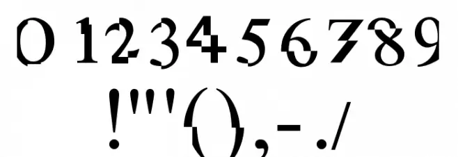 antimatrix Font OTHER CHARS