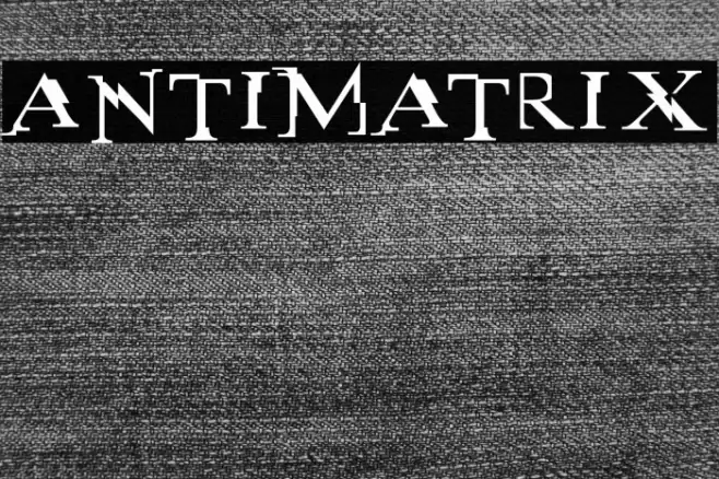 antimatrix Font examples