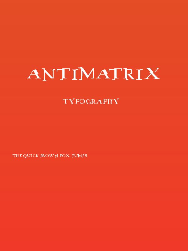 antimatrix Poster