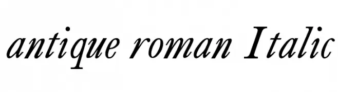 antique roman Italic  Frei Schriftart Herunterladen