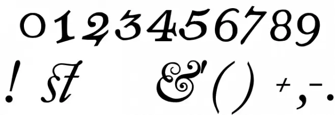 antique roman Italic Font OTHER CHARS