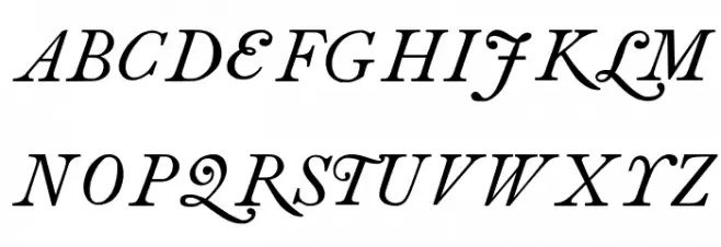 antique roman Italic Polices MAJUSCULES