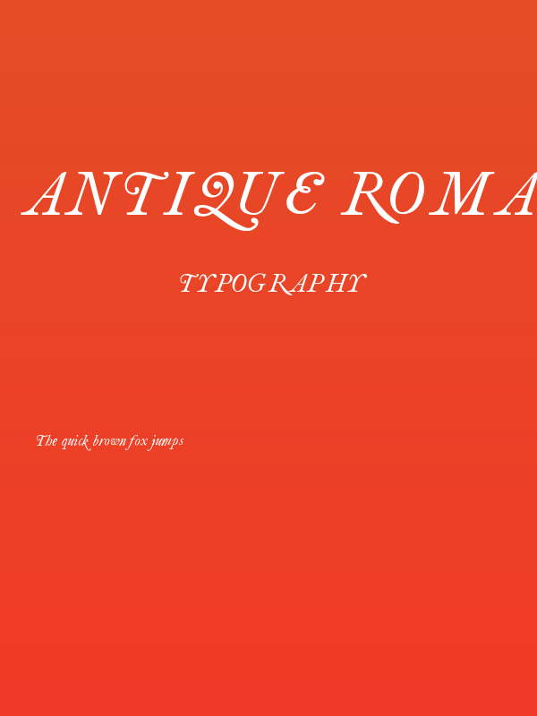 antique roman Italic Poster