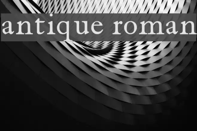 antique roman Font examples