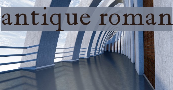 antique roman Font examples