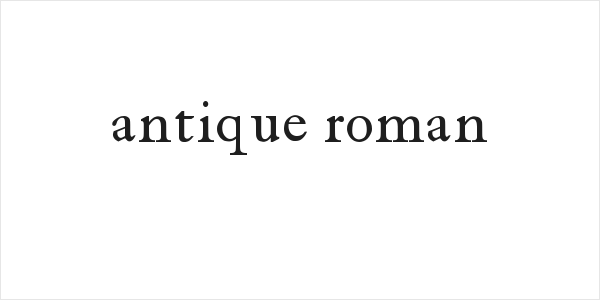 antique roman Logo