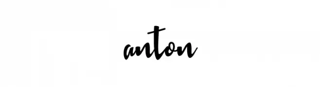 anton  font caratteri gratis