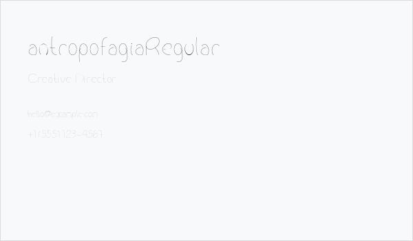 antropofagiaRegular Business Card