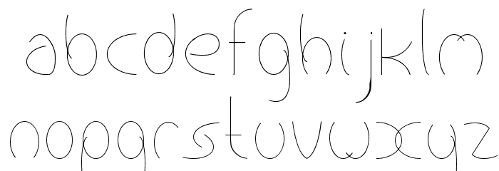 antropofagiaRegular Font LOWERCASE