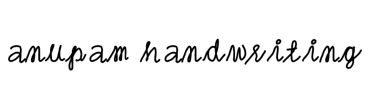 anupam handwriting  font caratteri gratis