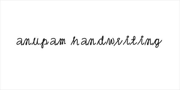anupam handwriting Logo