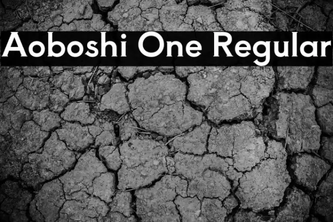 Aoboshi One Regular Font examples