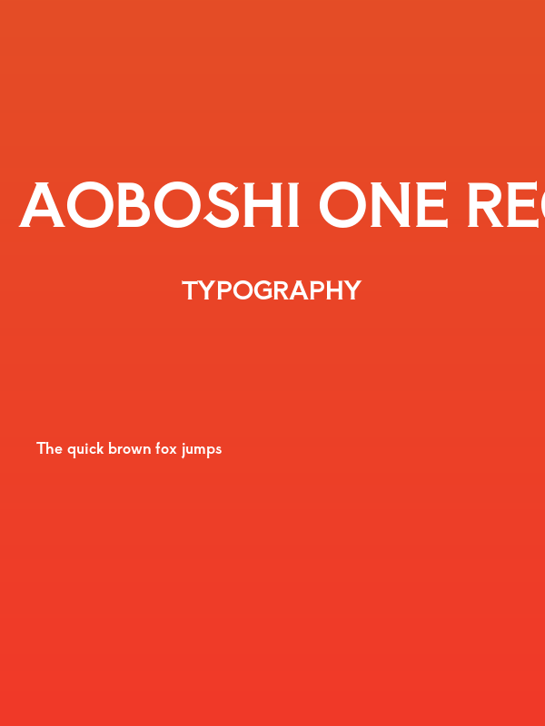 Aoboshi One Regular Poster