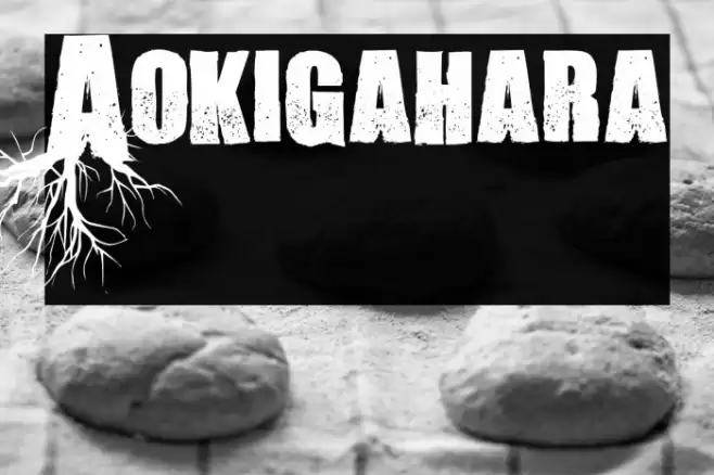 Aokigahara Font examples