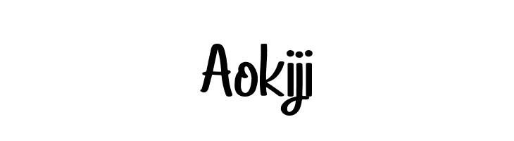 Aokiji  Descarca Fonturi Gratis