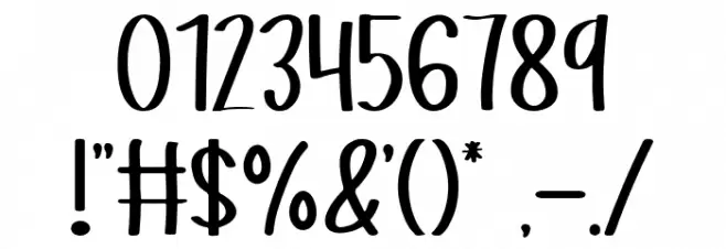 Aokiji Font OTHER CHARS