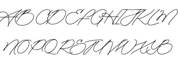 Aomine Font UPPERCASE