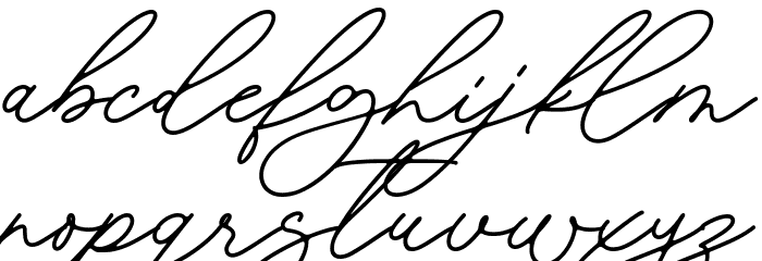 Aomine Font LOWERCASE
