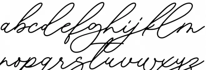 Aomine Font LOWERCASE