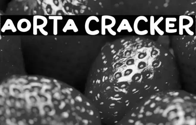Aorta Cracker Font examples