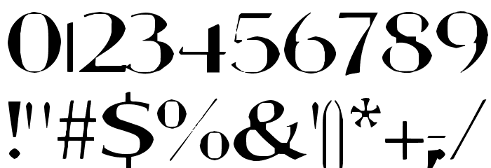 Aortal Hard Font OTHER CHARS