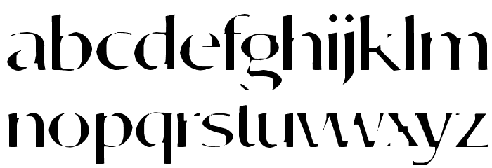 Aortal Hard Font LOWERCASE