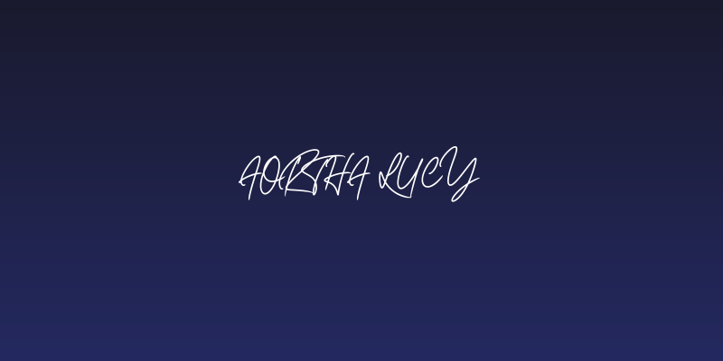 Aortha Lucy Social Header