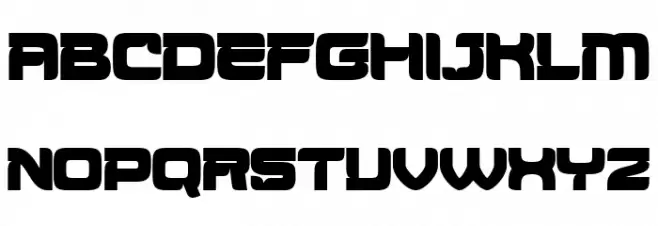 Aougtron Regular Caratteri MAIUSCOLE