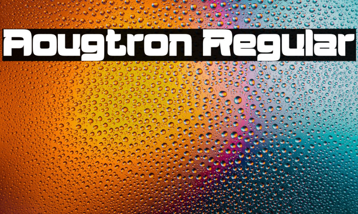 Aougtron Regular Example 1