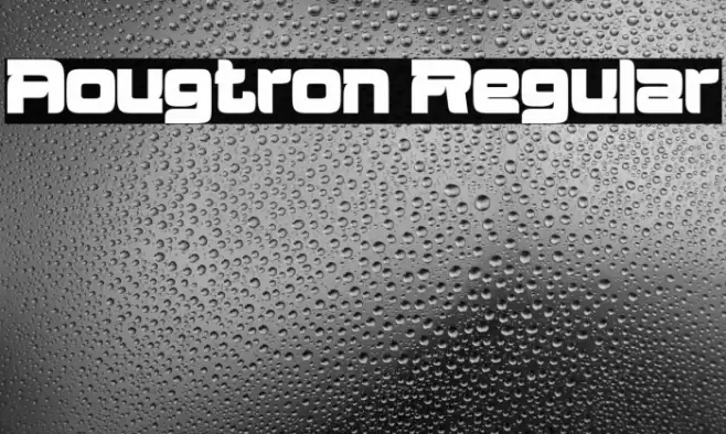 Aougtron Regular Caratteri examples