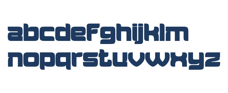 Aougtron Regular Lowercase