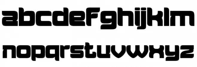 Aougtron Regular Caratteri MINUSCOLO