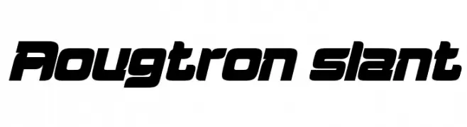 Aougtron slant  免费字体下载