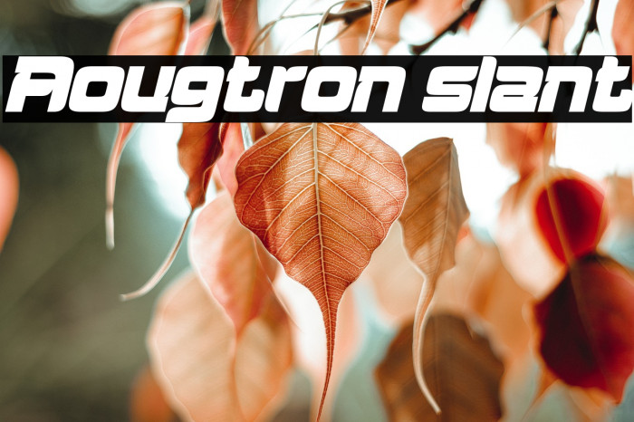 Aougtron slant Example 1