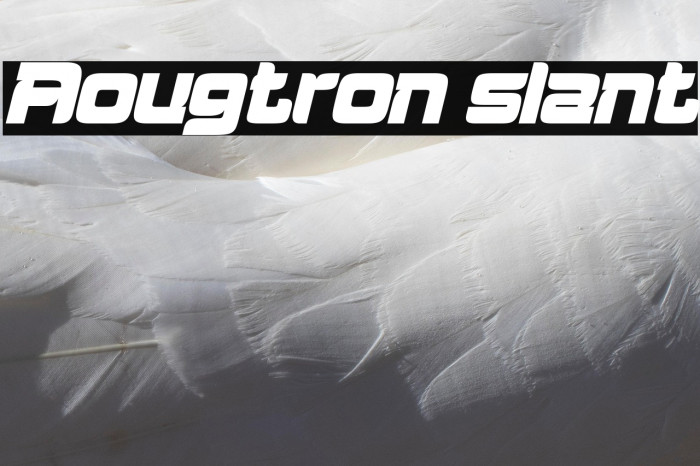 Aougtron slant Example 3