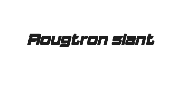 Aougtron slant Logo