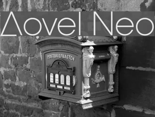 Aovel Neo Font examples