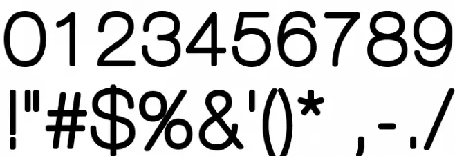Aovel Sans Rounded Font OTHER CHARS