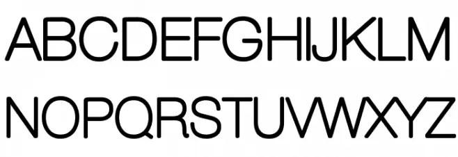 Aovel Sans Rounded خط أحرف كبيرة