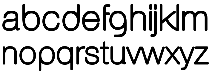 Aovel Sans Rounded Font LOWERCASE