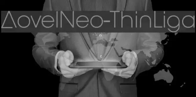 AovelNeo-ThinLiga Font examples